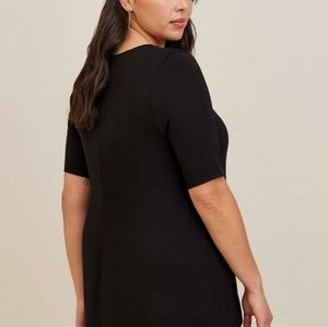 Torrid Black Super Soft Vneck Tunic